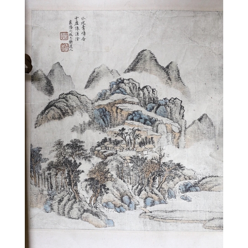 382 - A Chinese scroll painting etc.