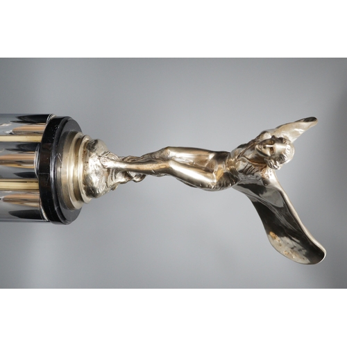 453 - A large Spirit of Ecstasy centrepiece, 56cm