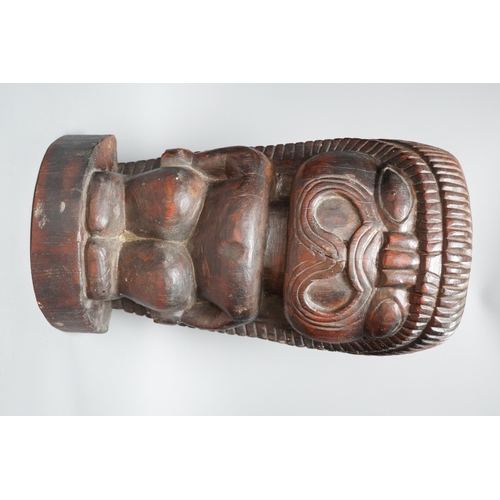 455 - A tribal figural carving, 50cm