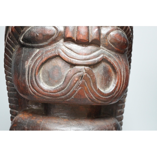 455 - A tribal figural carving, 50cm