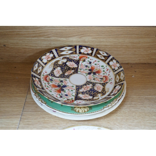 456 - An early 19th century soup bowl, cover and stand, and other ceramics (8)