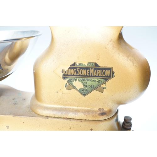 457 - A Young Son & Marlow confectioner's weighing scale, 44cm