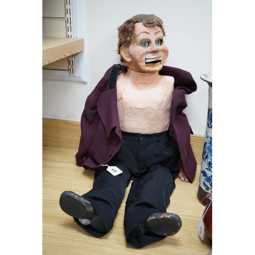 472 - A papier mache ventriloquist's dummy