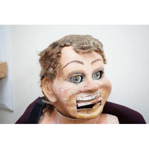 472 - A papier mache ventriloquist's dummy