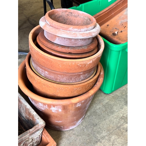 8 - Approximately fifty assorted terracotta garden pots