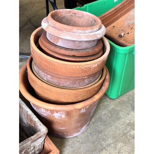 8 - Approximately fifty assorted terracotta garden pots