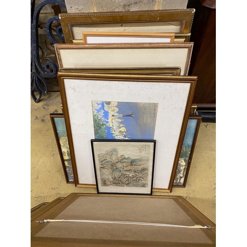 1118 - A quantity of assorted watercolours, prints and plaques