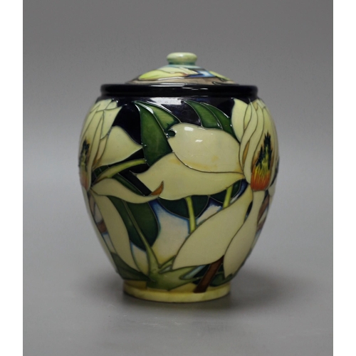 1262 - A Moorcroft jar and cover, 15cm