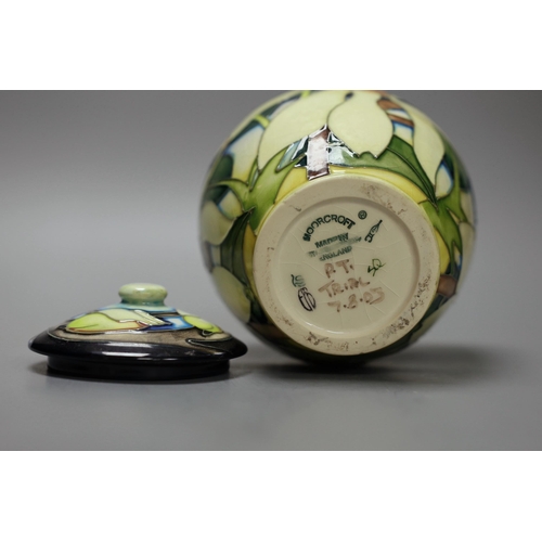 1262 - A Moorcroft jar and cover, 15cm