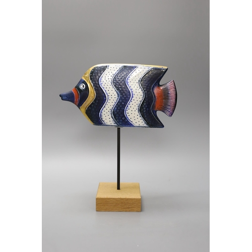 1268 - A Gustavsberg Lisa Larssen ceramic fish, 30cm