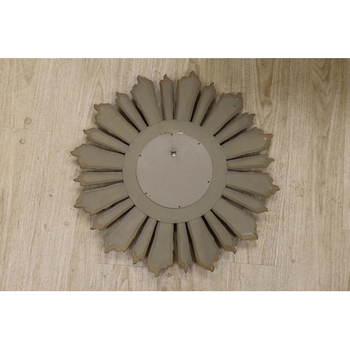 1311 - A gilt wood sunburst mirror, 64cm