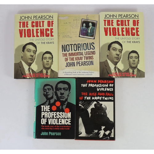 1343 - ° ° Pearson, John - The Profession of Violence: the rise and fall of the Kray Twins. First Edition. ... 