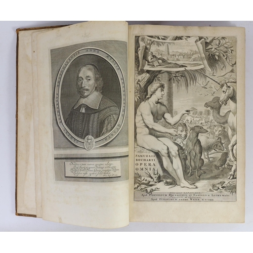 1353 - ° ° Bochart, Samuel - Opera Omnia. Hoc est Phaleg, Chanaan, et Hierozoicon ... editio quarta, 3 vols... 