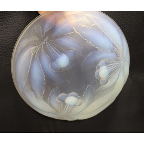 1401 - G. Vallon, a frosted glass bowl, 24cm diameter