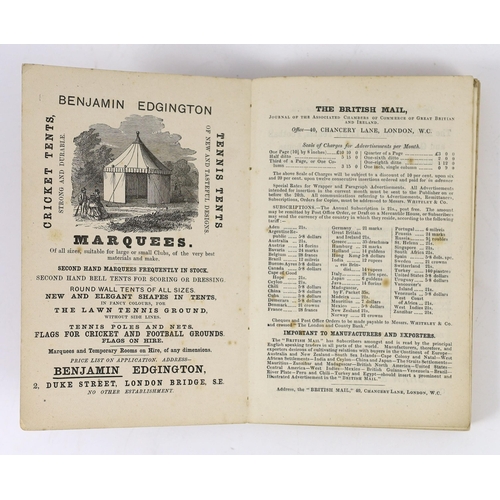 1474 - ° ° Wisden, John - Cricketers Almanack for 1881, 18th edition, original paper wrappers, tears to sp... 