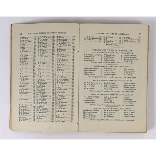 1474 - ° ° Wisden, John - Cricketers Almanack for 1881, 18th edition, original paper wrappers, tears to sp... 