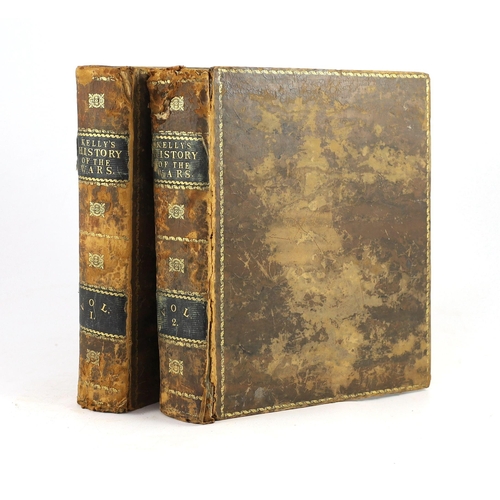 1485 - ° ° Kelly, Christopher - History of the French Revolution and of The Wars, 2 vols, 4to, calf, with 6... 