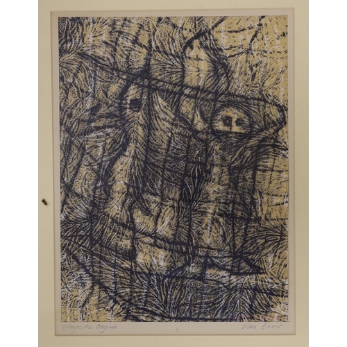 1602 - Max Ernst (1891-1976), colour lithograph, Chant d'amour, inscribed on the mount, 30 x 22.5cm