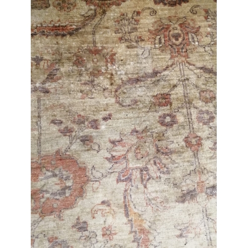 1014 - A Ziegler style gold ground carpet, 260 x 190cm