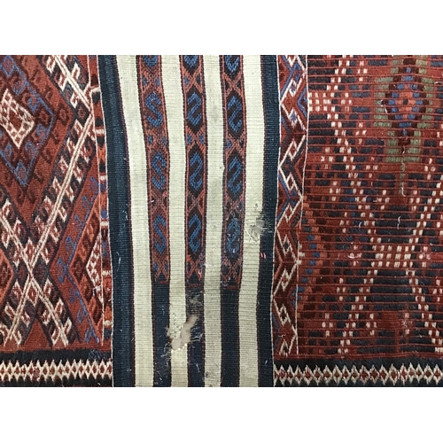 1058 - Four flatweave Kilim rugs/mats, largest 150 x 80cm