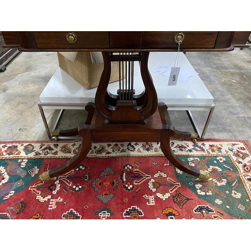 1070 - A reproduction Regency style console table, width 90cm, depth 44cm, height 84cm