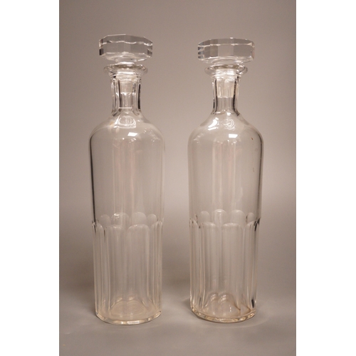 1261 - A pair of Baccarat for Hermes glass decanters, 29cm