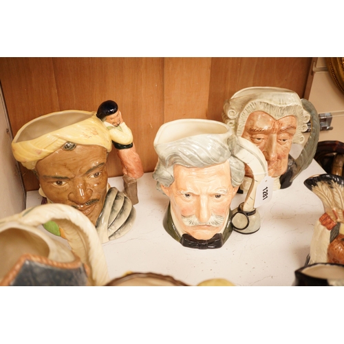 1281 - A group of seven various Doulton large character jugs