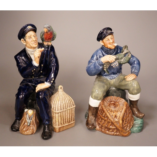 1344 - Two Doulton figures - The Lobster Man HN 2317 and Shore Leave HN 2254