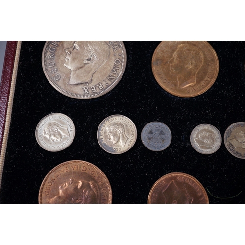 1880 - A 1937 specimen coin set in original leather case