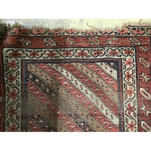 114 - An antique Gendje runner, 370 x 100cm