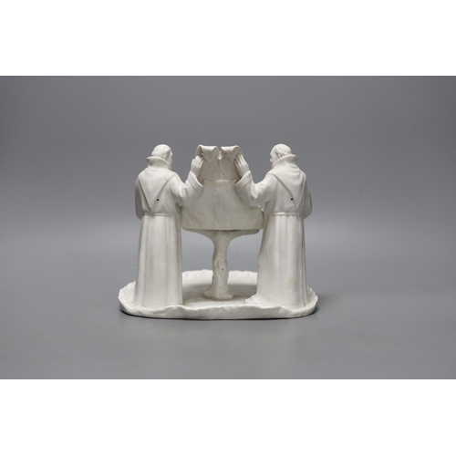 269 - A St. Ivel cheese advertising biscuit monk group, 16cm