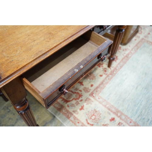 83 - A Victorian mahogany washstand, width 107cm, depth 53cm, height 86cm