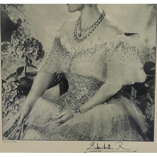 2 - After Cecil Beaton, a signed photo-lithograph of Queen Elizabeth, the Queen Mother, printed for Raph... 