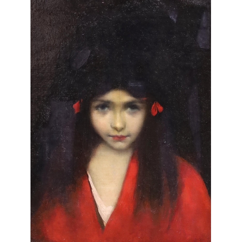 272 - Jean-Jacques Henner (French, 1827-1905) Head of a girloil on canvas39 x 30cm Provenance Christie's S... 