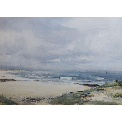 276 - David West RSW (1868-1936) 'Across the Moray Firth'watercoloursigned54 x 74cm... 