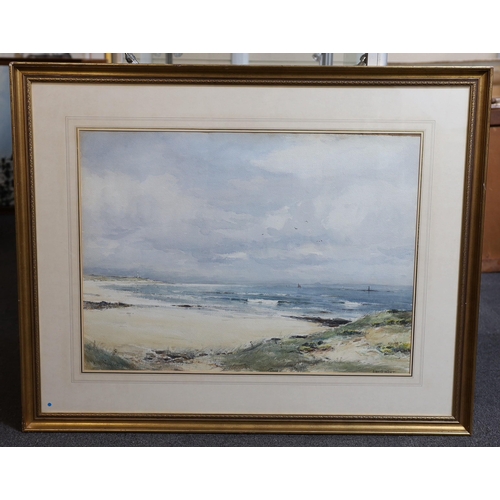 276 - David West RSW (1868-1936) 'Across the Moray Firth'watercoloursigned54 x 74cm... 