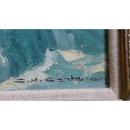 277 - Charles-Henri Contencin (French, 1898-1955) 'Pelvoux et Glacier Blau'oil on boardsigned23 x 31cm... 