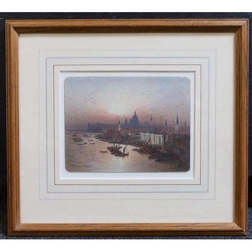 280 - Frederick Edward John Goff (1855-1931) The City of London from Tower Bridgewatercoloursigned and tit... 