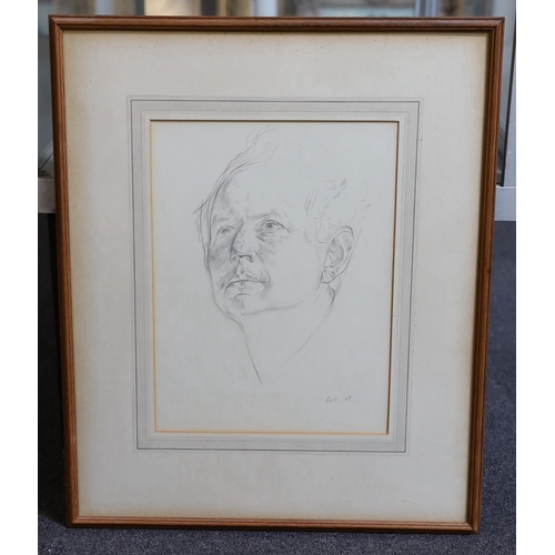 296 - § § Vanessa Bell (1879-1961) Portrait of John Russell Brownpencil on papersigned and dated '5836 x 2... 