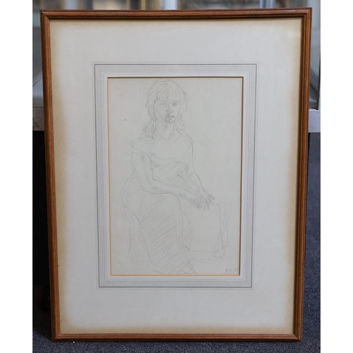 297 - § § Vanessa Bell (1879-1961) Study of a seated womanpencil on papersigned and dated '5335 x 23cm... 