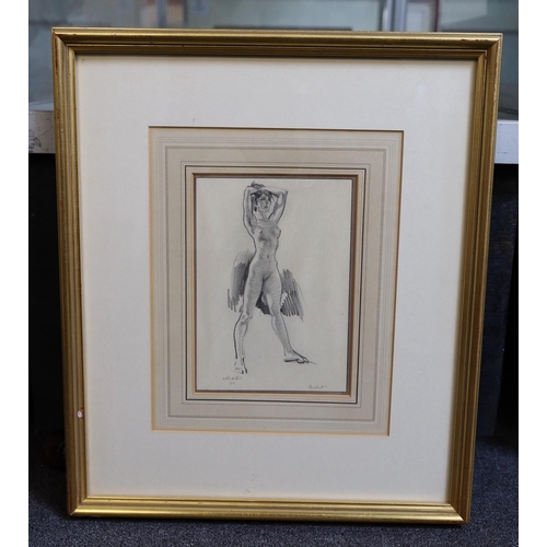 308 - § § Sir William Russell Flint (1880-1969) 'Acrobat'pencil on papersigned, titled and dated 192521 x ... 