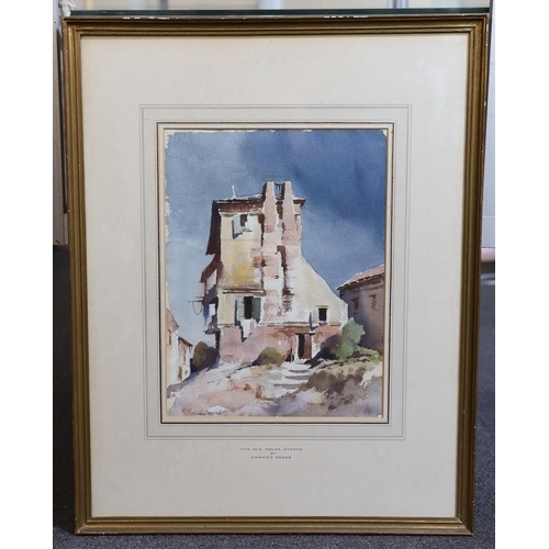 310 - § § Edward Brian Seago R.B.A., R.W.S. (1910-1974) 'The Old House, Athens'watercoloursigned in pencil... 