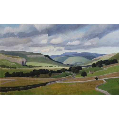 312 - Anne Isabella Brooke (1916-2002) 'Near Barden, Wharfdale' &'Wharfdale from Grass Woods'Oil on canvas... 