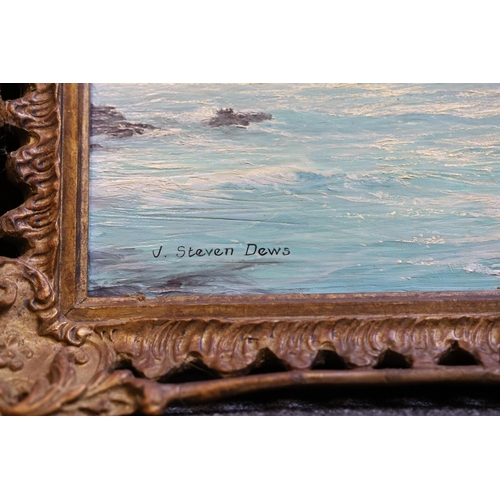 331 - § § John Steven Dews (b.1949) 'Cromdale, wrecked under The Lizard, May 23rd 1913'oil on canvassigned... 