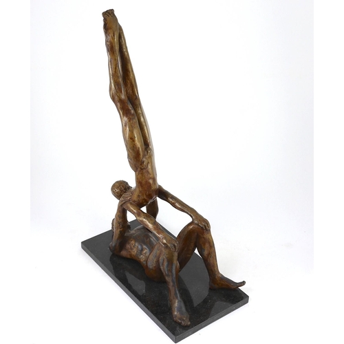 340 - § § John William Mills PPRBS ARCA FRSA, (b.1933) 'Acrobat'bronzesigned in the bronze and numbered 1/... 