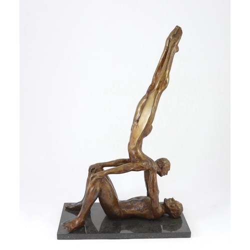 340 - § § John William Mills PPRBS ARCA FRSA, (b.1933) 'Acrobat'bronzesigned in the bronze and numbered 1/... 