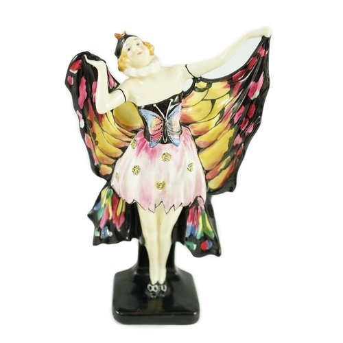 63 - A Doulton & Co. Butterfly figure, HN 719, green printed Doulton mark and black enamel inscribed ma... 