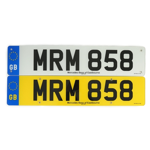 7 - 'MRM 858' UK Registration Number held on DVLA V778 Retention Document, expires 10 12 2030. Important... 