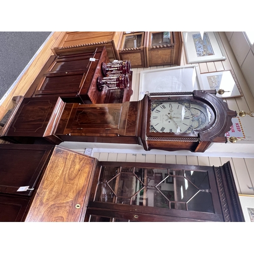 2160 - An early 19th century mahogany 8 day longcase clock marked John Hansford, Ilminster, height 225cm... 