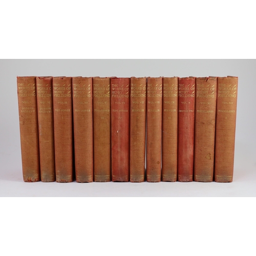 1 - ° ° Fielding, Henry - The Works, one of 750, 12 vols, 8vo, original gilt stamped red cloth, illustra... 